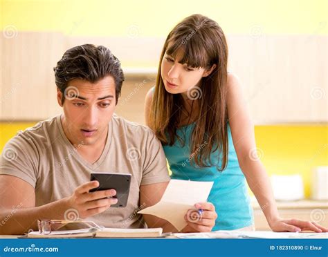 Young Family Struggling with Personal Finance Stock Photo - Image of ...