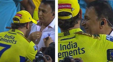 Indian Cricket Legend Sunil Gavaskar Asks Ms Dhoni Autograph His Shirt