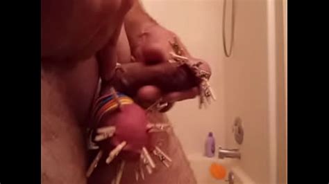 Jacmeoffnow Cbt Rings Stretching Big Balls Clothespins On Dick Head