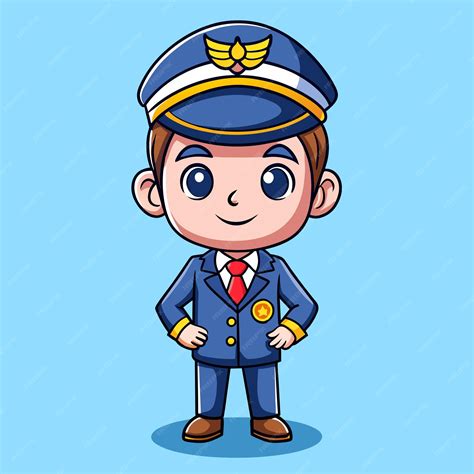 Charming Kid Pilot Cartoon Vector Design | Premium AI-generated vector