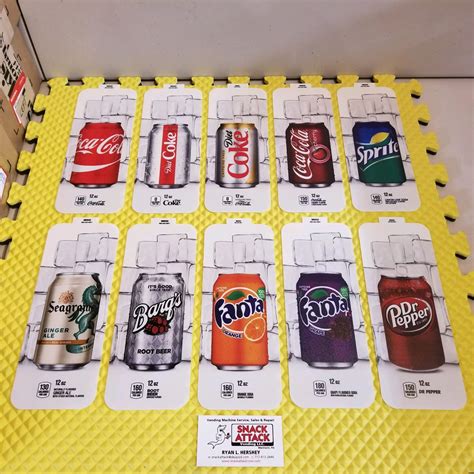 10 Royal Vendors Soda Vending Machine 12oz Can” Vend Label Kit