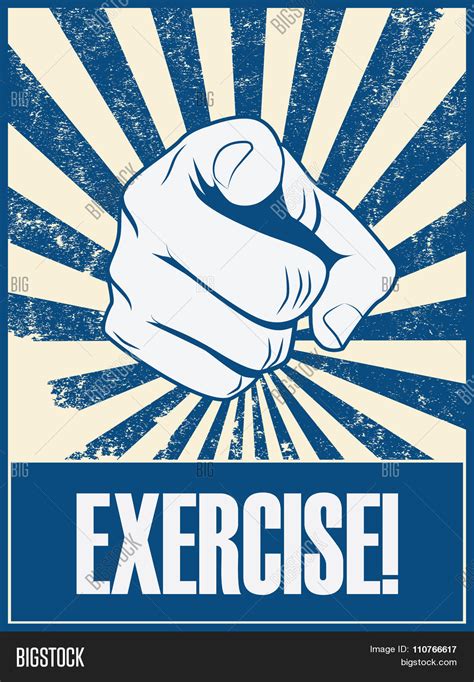 Exercise Motivational Vector & Photo (Free Trial) | Bigstock