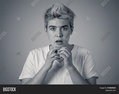 Portrait Young Scared Image And Photo Free Trial Bigstock