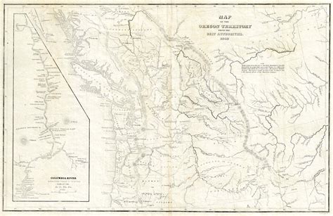 (West - Pacific Northwest) Map Of The Oregon Territory From The Best A – The Old Map Gallery