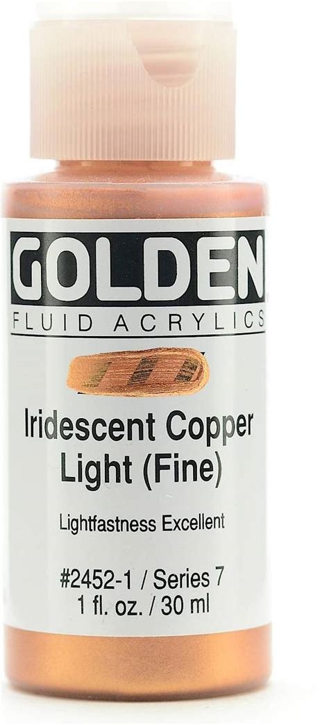 Golden Golden Fluid Acrylics 30 Ml 2452 Iridescent Copper Light F • Pris