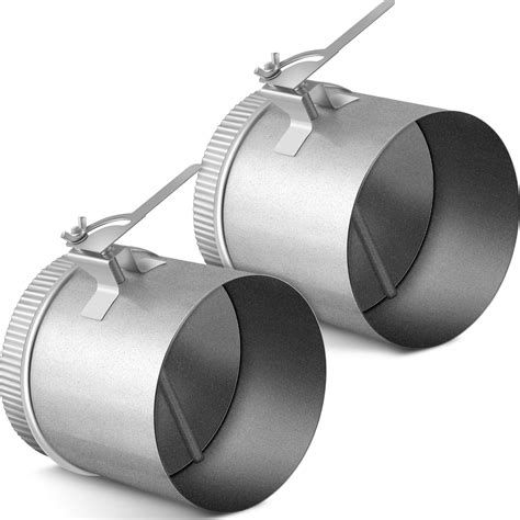 Buy Therwen 6 Inch Backdraft Damper With Sleeve Airflow Hvac Ducting Volume Damper Galvanized