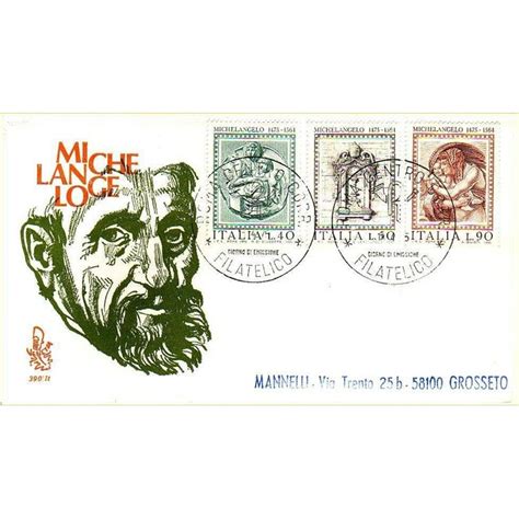 Italia Fdc Venetia Michelangelo Ord Rm