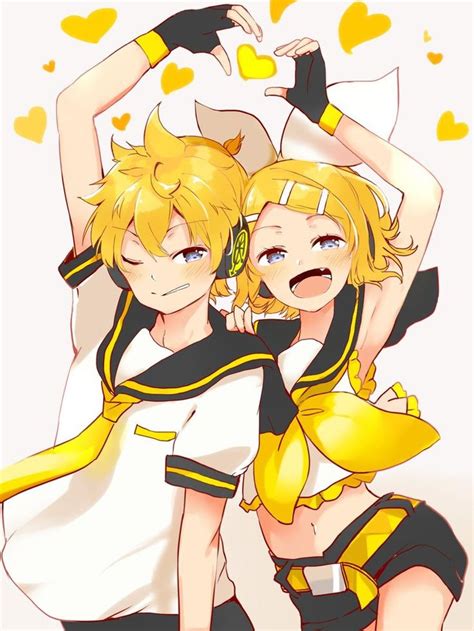 Vocaloid Len And Rin Kagamine Hatsune Miku Vocaloid Characters Vocaloid