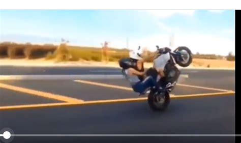 VIDEO: Couple's Wheelie Stunt Takes a Deadly Turn on the Highway ...