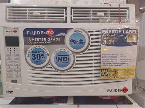 FUJIDENZO WINDOW TYPE REMOTE MANUAL PORTABLE NON INVERTER FULL DC