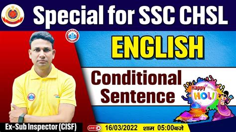 Conditional Sentences English Grammar SSC CHSL English Classes