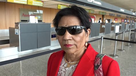 Aruna Hari Sharma At Washington IAD Lufthansa Check In Counter After