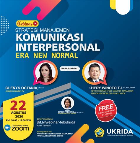 Webinar Strategi Manajemen Komunikasi Interpersonal Era New Normal