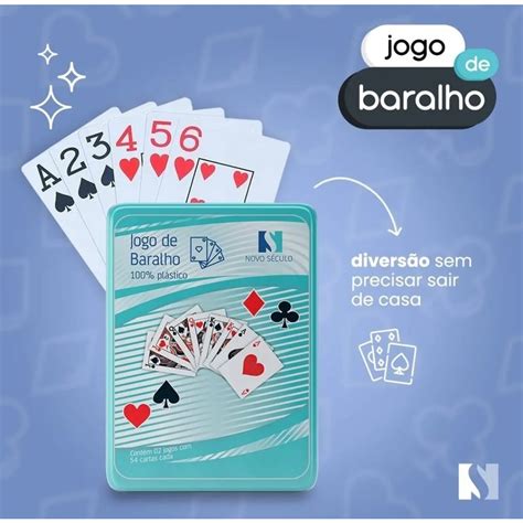 Baralho de Plástico 54 Cartas estojo de metal Shopee Brasil