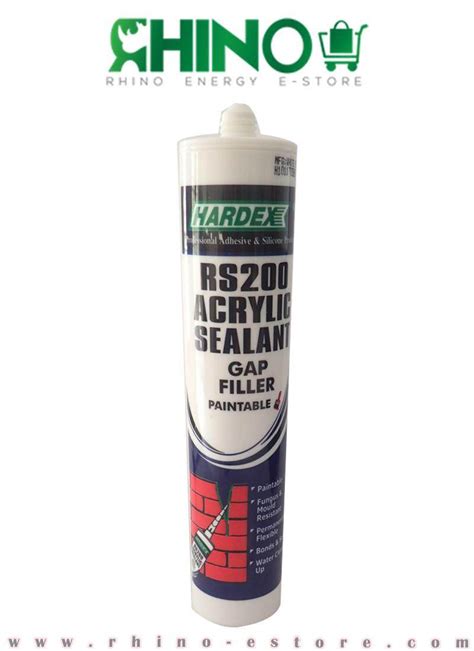 Hardex Silicone RS200 Acrylic Sealant Gap Filler Paintable White Lazada