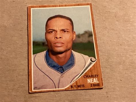 Topps Charley Neal Dodgers Baseball Card Very Good Lite