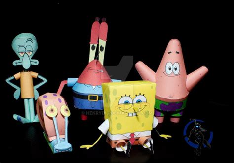 SpongeBob Squarepants Papercraft by henrydig on DeviantArt