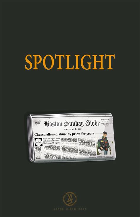 Spotlight Classic Movie Poster By Jorge D Espinosa