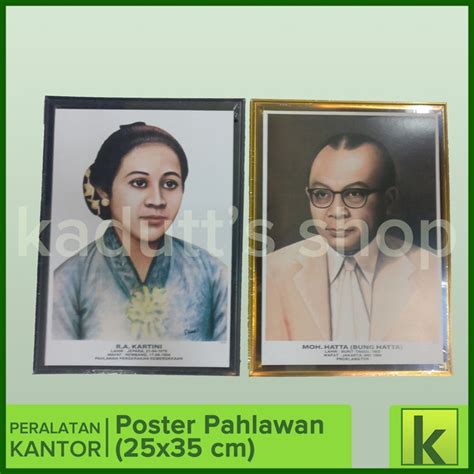 Jual BINGKAI PIGURA FRAME FOTO POSTER PAHLAWAN NASIONAL 14R 25X35