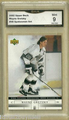 Upper Deck Spokesman Set N Wayne Gretzky Gma Mint Graded Ebay