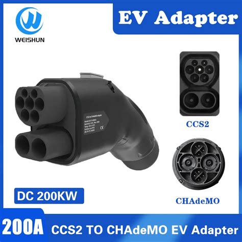 200A CCS2 To CHAdeMO EV Charging Converter Adapter DC Fast Charging