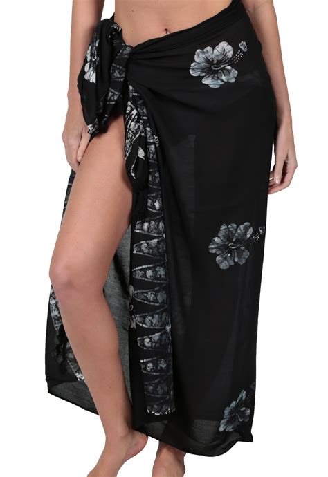 Ingear Long Batik Print Sarong Womens Swimsuit Wrap Cover Up Pareo