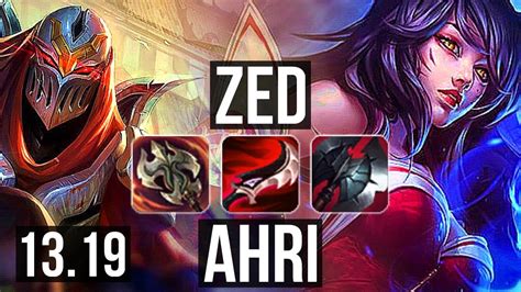 ZED Vs AHRI MID 2 7M Mastery Quadra Legendary 700 Games 26 5 8