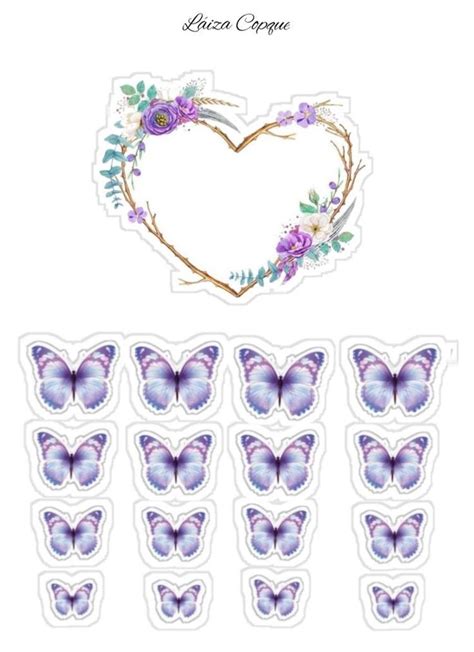 Pin By Tere Landa On Mariposas Para Imprimir Diy Cake Topper