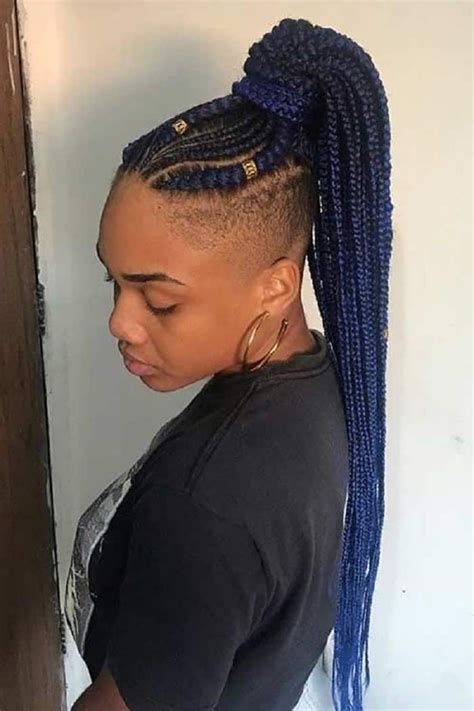 31 Box Braids With Shaved Sides For 2023 Thrivenaija Braids With