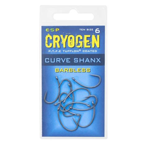 ESP Cryogen Curve Shank Barbless Hook Big Catch Tackle