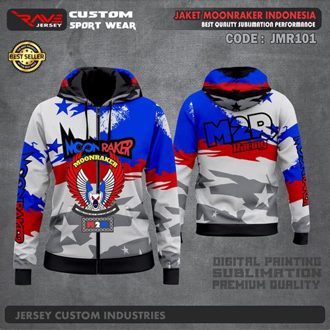 Jual Jaket Moonraker Printing Custom Jaket Printing Moonraker Jaket