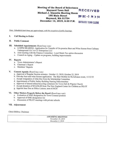 Guidelines For Resident Council Meetings