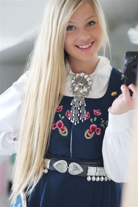 Erica Kvam A Bunad Of Norway Norwegian Clothing Swedish Women Traditional Outfits