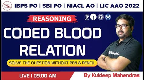 Ibps Po Sbi Po Niacl Ao Lic Aao Reasoning Coded Blood