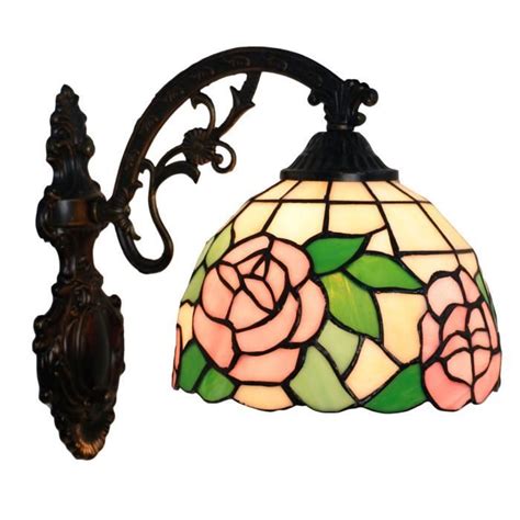 Odziezet Tiffany Applique Murale Style Pastoral Ensemble De Lampe