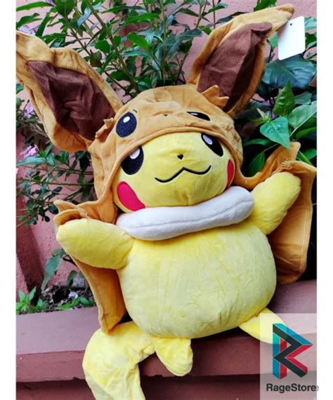 Peluche De Pikachu Disfrazado De Eevee Ragestore