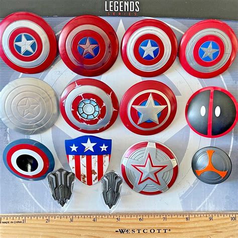 Marvel Legends Shield Captain America Endgame Deadpool Falcon Carter