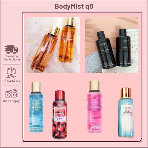 XỊT THƠM body mist tồng hợp các mùi Vic bảng mùi hot SELLER mL tem nhãn đầy đủ