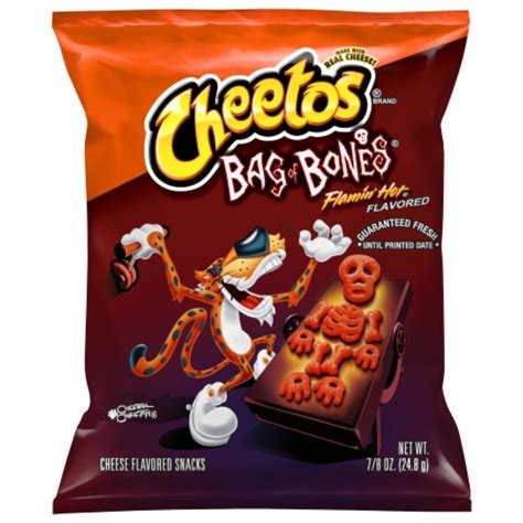 Cheetos Bag Of Bones Flamin Hot Cheese Flavored Snacks 0 87 Oz Smiths Food And Drug
