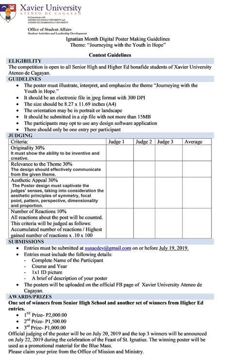 Poster Making Contest Guidelines - IMAGESEE