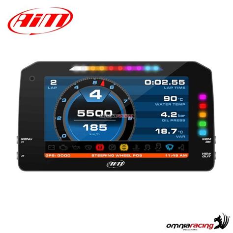 Strumentazione Digitale AIM MXP Display TFT 6 Cruscotto Per Auto