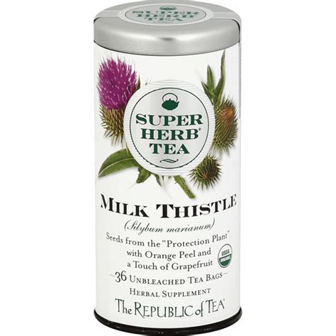 The Republic Of Tea Super Herb Tea Milk Thistle Tea Bags Shop