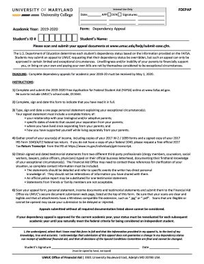 Fillable Online Dependency Appeal Form Fax Email Print PdfFiller