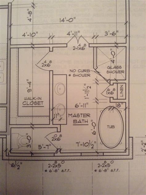 Master Bath layout