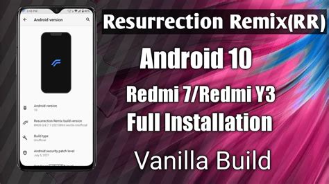 Install Resurrection Remix Rr Rom In Redmi Redmi Y Full