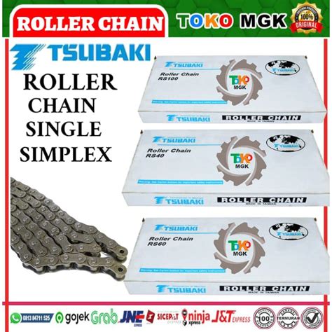 Jual TSUBAKI ROLLER CHAIN RS 60 1 SINGLE ORIGINAL MADE IN JAPAN