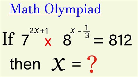 Math Olympiad Preparation A Beautiful Exponential Problem Vijay