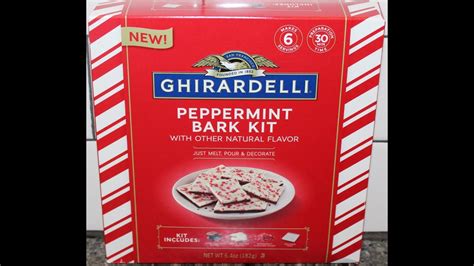 Ghirardelli Peppermint Bark Kit Review Youtube