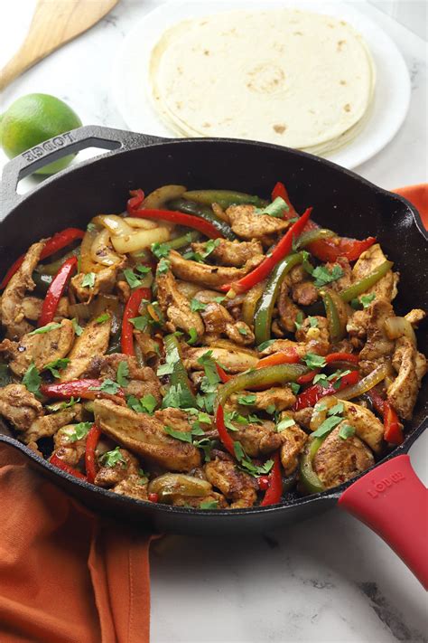 Skillet Chicken Fajitas The Toasty Kitchen