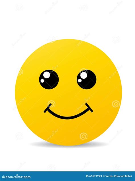 Yellow Happy Smile Stock Vector Illustration Of Icon 61671229